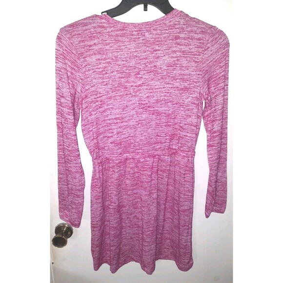 Gap Kids XXL A-Line Dress – Dark Pink, Long Sleeve with Drawstring Waist - Picture 2 of 6